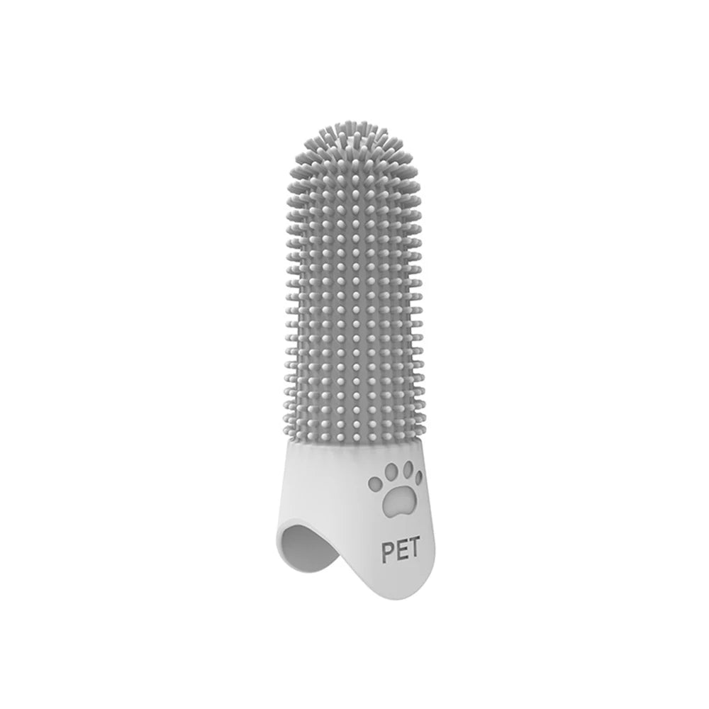 Soft silicone pet finger toothbrush – Gentle & effective oral care for dogs