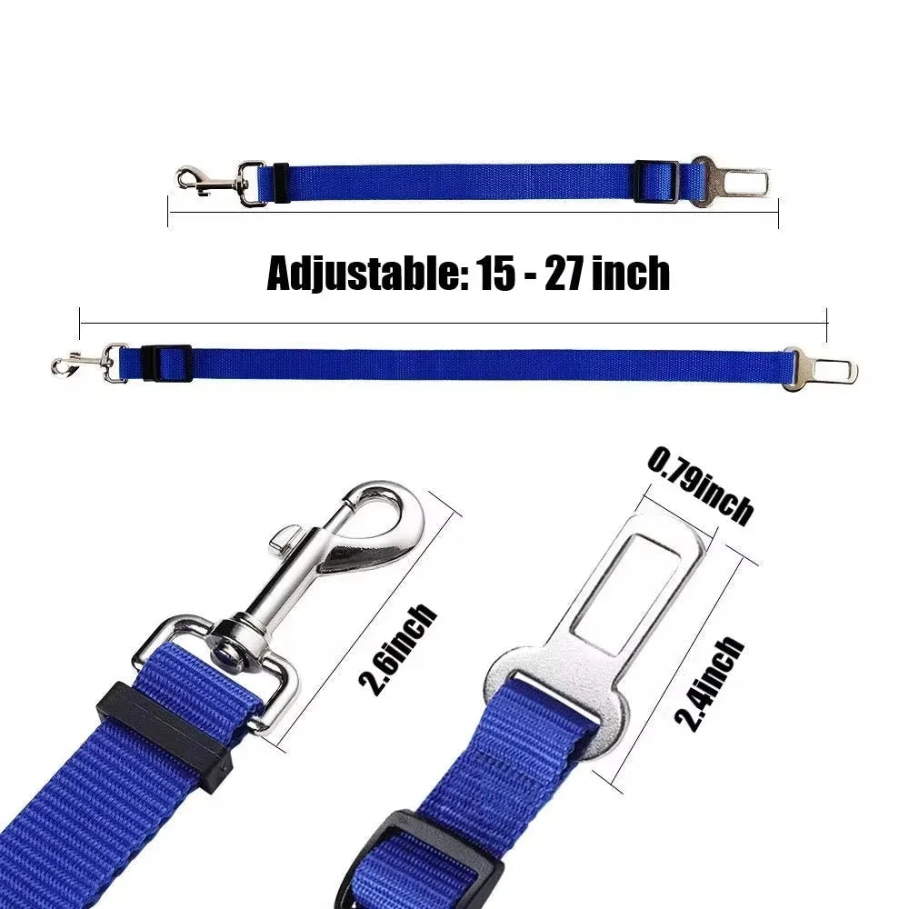 Adjustable pet car seat belt – safe rides, happy pets