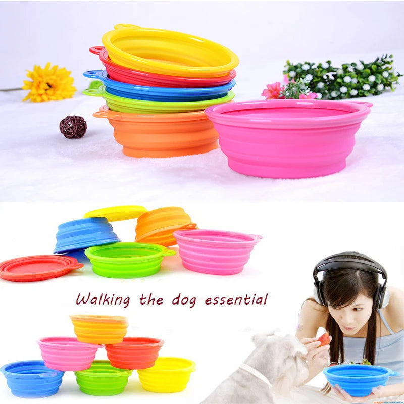 Compact travel bowl for pets – lightweight, portable & easy to clean