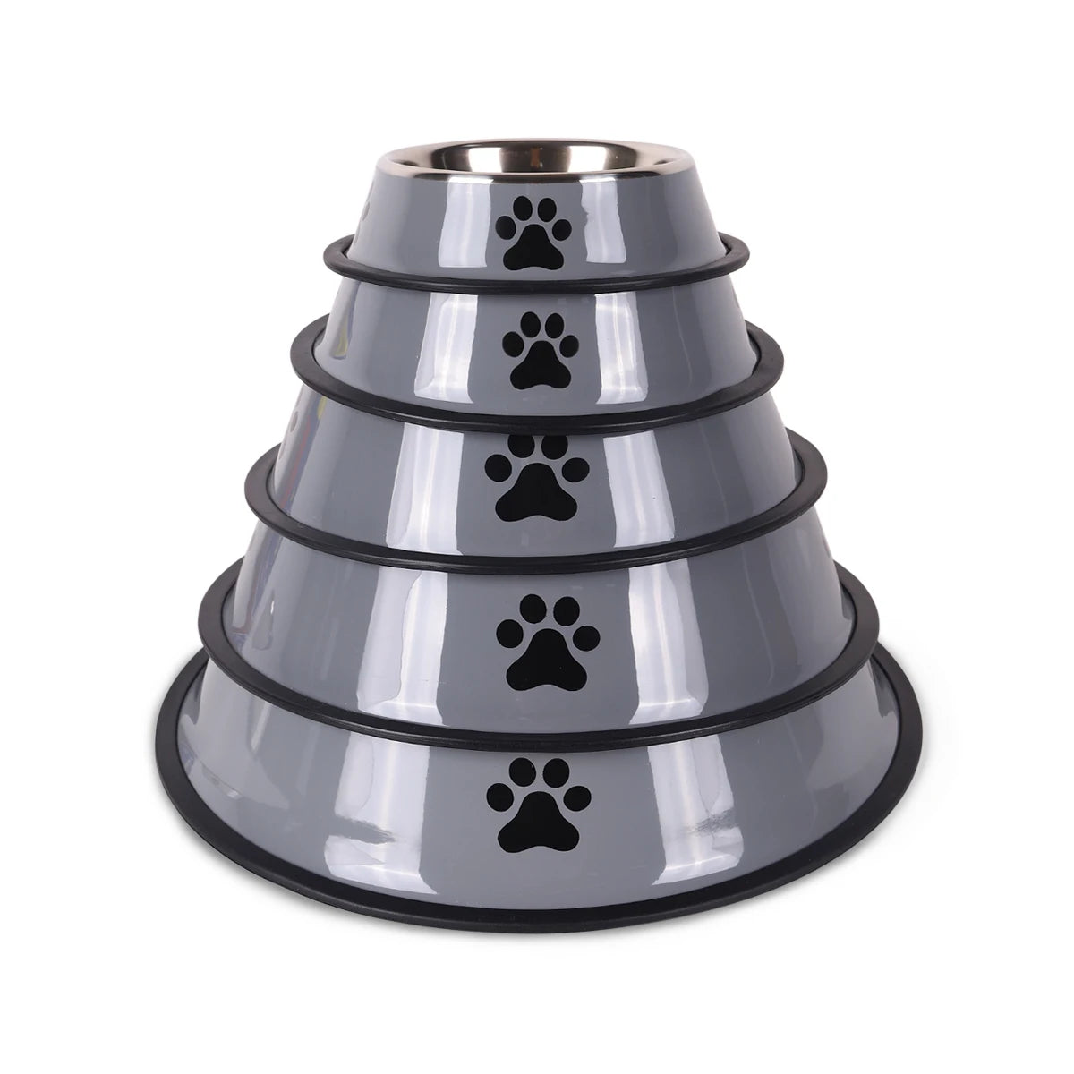 Premium pet feeding bowl – Stainless steel, non-slip & dishwasher safe