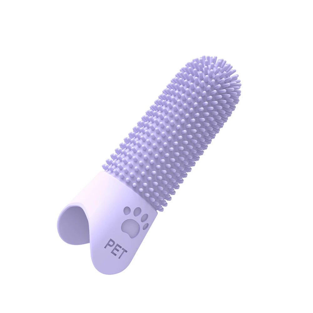 Soft silicone pet finger toothbrush – Gentle & effective oral care for dogs