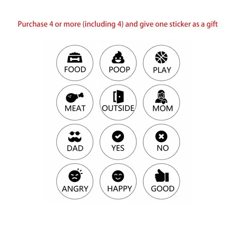 Recordable talking button for dogs – Fun & interactive pet communication toy