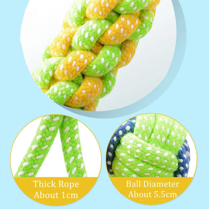 Durable cotton rope chew toy for dogs – Dental & interactive fun