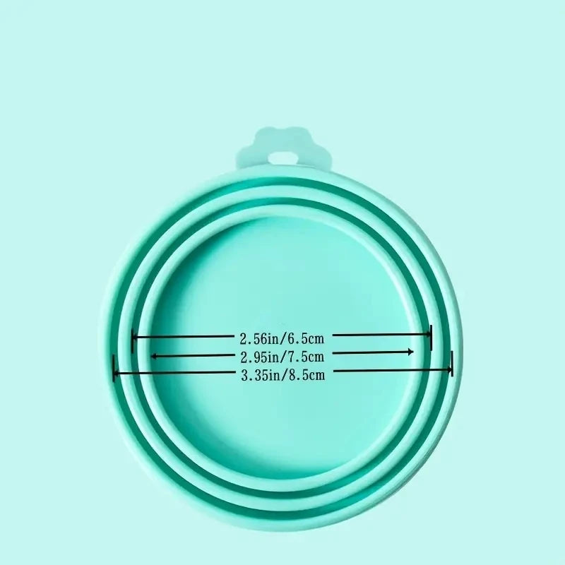 Eco-friendly silicone can topper for pet food storage