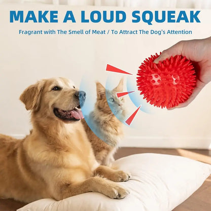 1/36pcs spiky squeaky ball toy – safe, durable, and tons of fun!