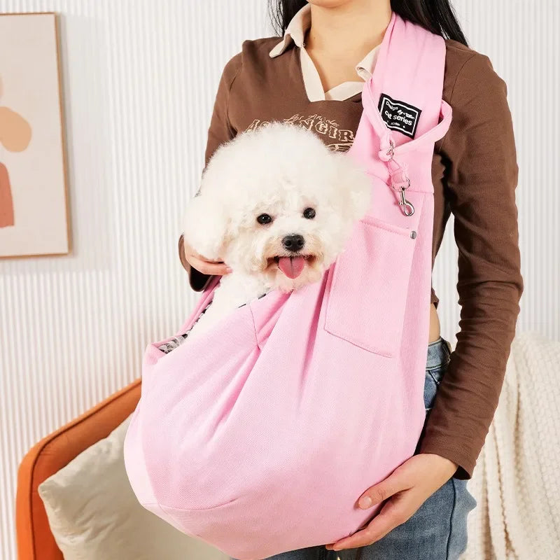 Fashionable pet sling carrier – comfortable & secure travel bag