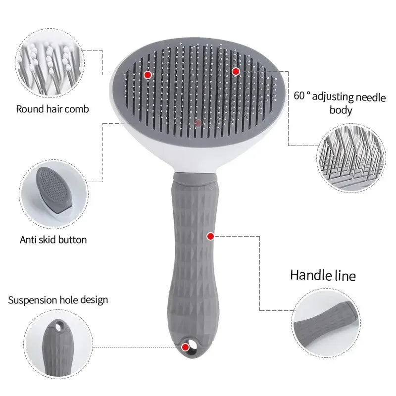 Premium pet grooming brush – Effective hair remover for dogs