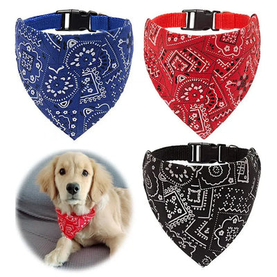Stylish dog bandana collar – Adjustable scarf for small to large dogs