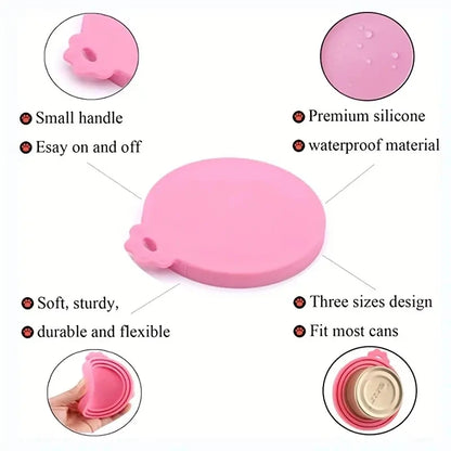 Eco-friendly silicone can topper for pet food storage