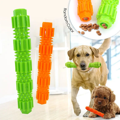 Ultra-durable chew toy for dogs – Treat dispensing & teeth cleaning rubber toy