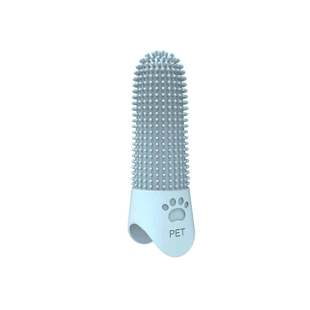 Soft silicone pet finger toothbrush – Gentle & effective oral care for dogs