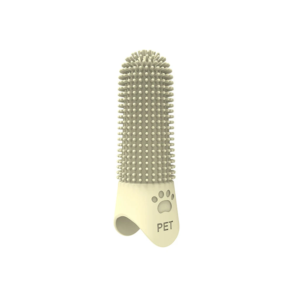 Soft silicone pet finger toothbrush – Gentle & effective oral care for dogs