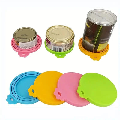 Eco-friendly silicone can topper for pet food storage
