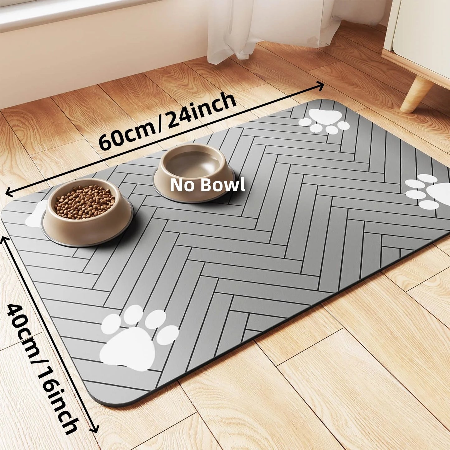 Waterproof & ultra-absorbent pet feeding mat – Keep mealtime clean & comfortable