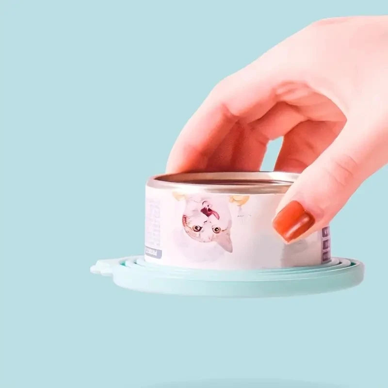 Eco-friendly silicone can topper for pet food storage