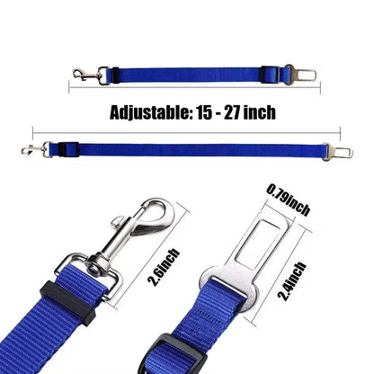 Adjustable pet car seat belt – safe rides, happy pets