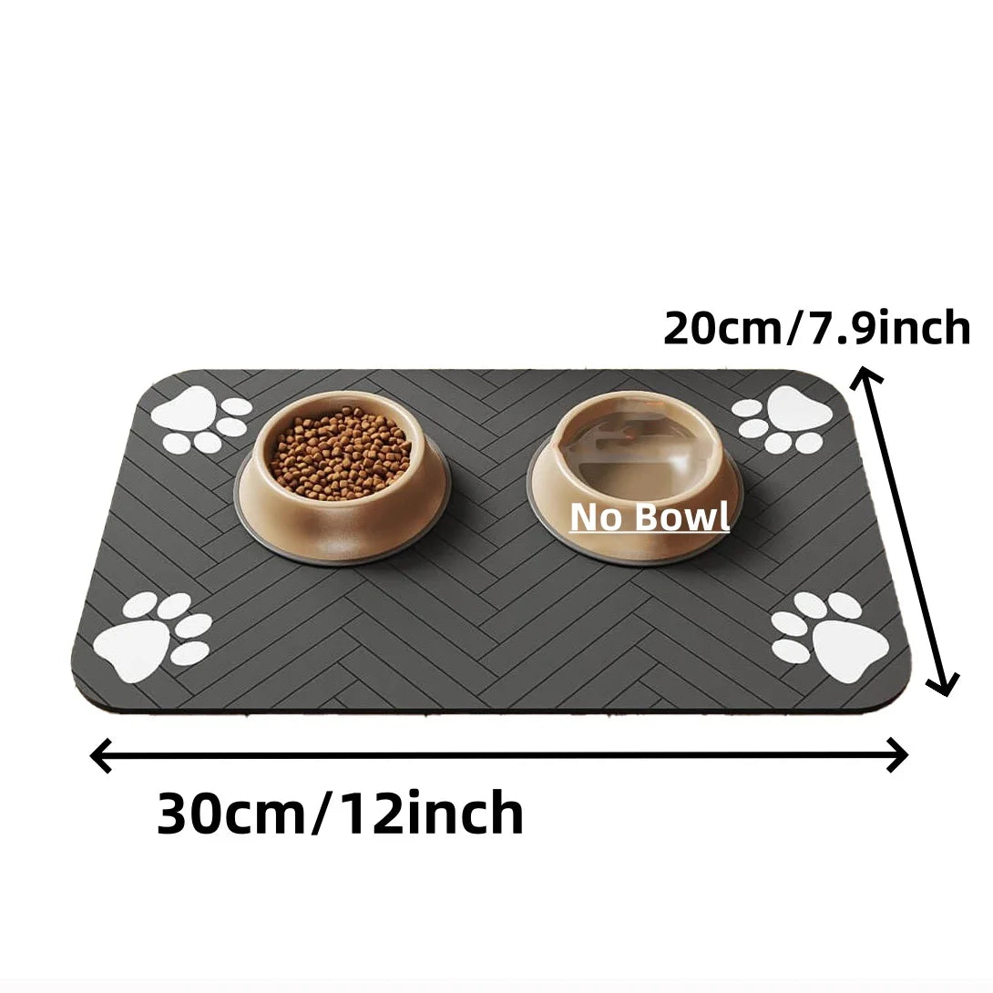 Waterproof & ultra-absorbent pet feeding mat – Keep mealtime clean & comfortable