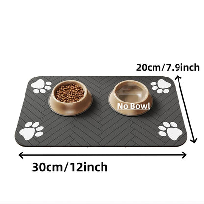 Waterproof & ultra-absorbent pet feeding mat – Keep mealtime clean & comfortable