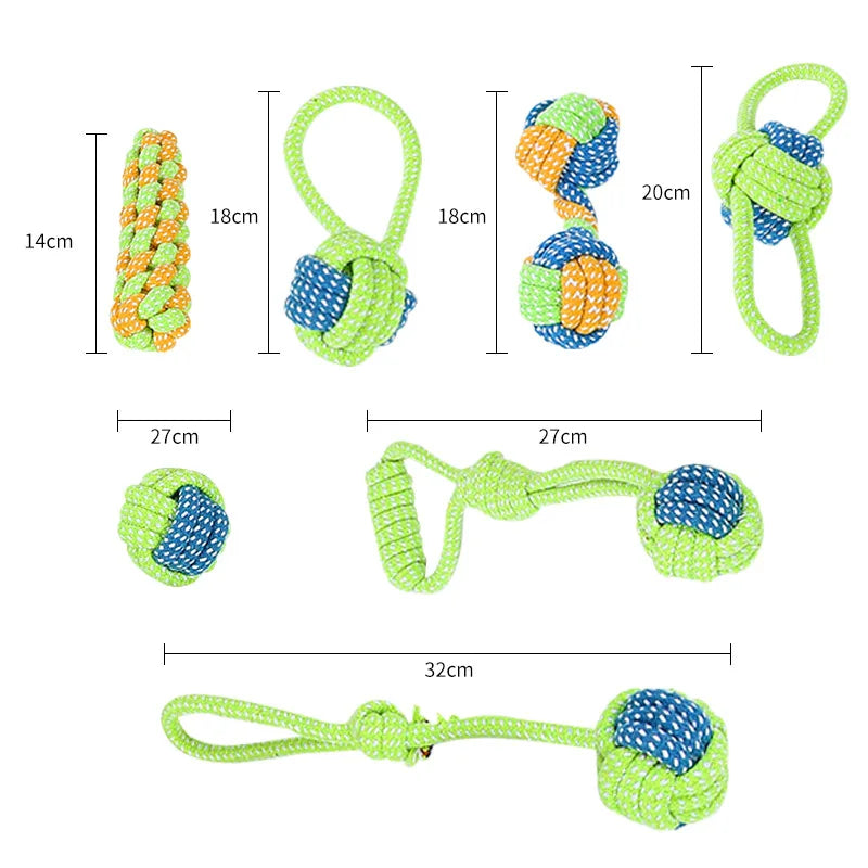 Durable cotton rope chew toy for dogs – Dental & interactive fun