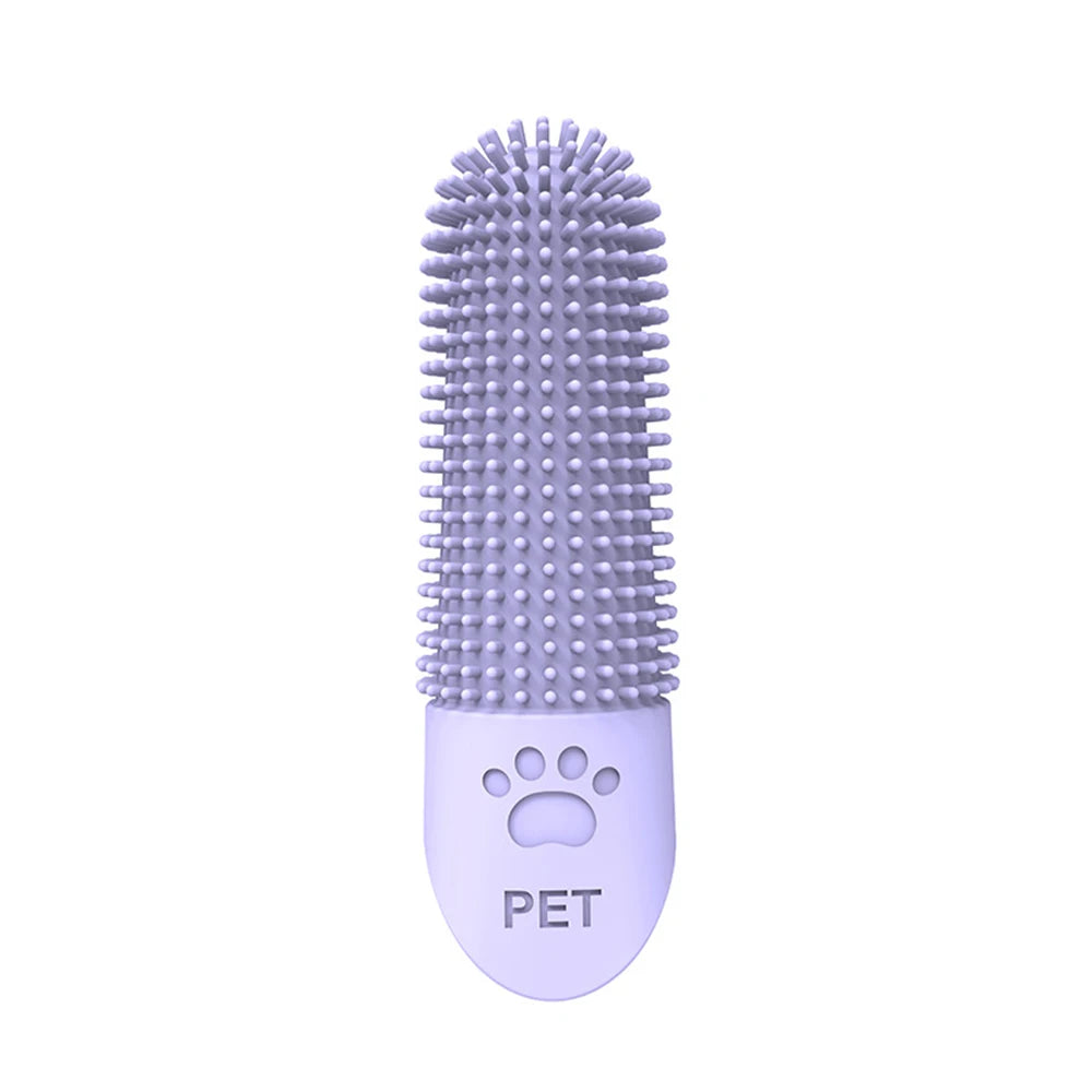Soft silicone pet finger toothbrush – Gentle & effective oral care for dogs