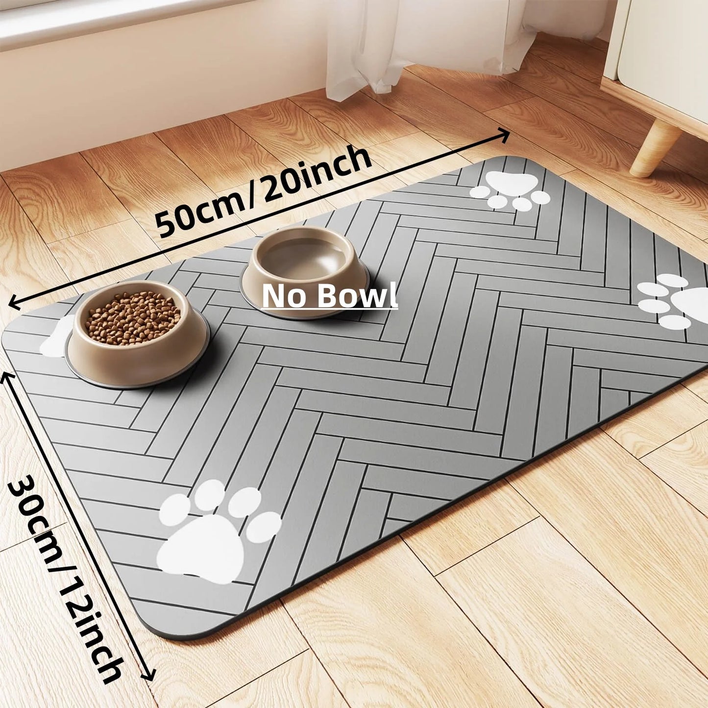 Waterproof & ultra-absorbent pet feeding mat – Keep mealtime clean & comfortable