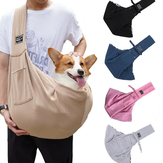 Fashionable pet sling carrier – comfortable & secure travel bag