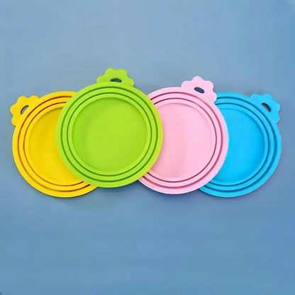 Eco-friendly silicone can topper for pet food storage