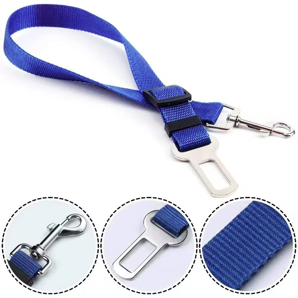Adjustable pet car seat belt – safe rides, happy pets