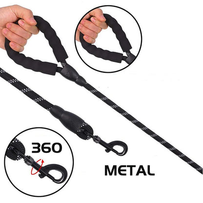 Ultra-resistant reflective dog leash – 120/150/200/300CM