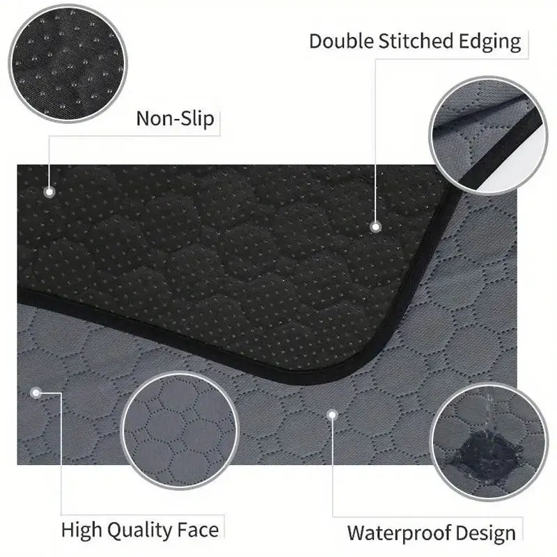 Ultra-absorbent reusable waterproof dog pee pad – Washable &leak-proof protection