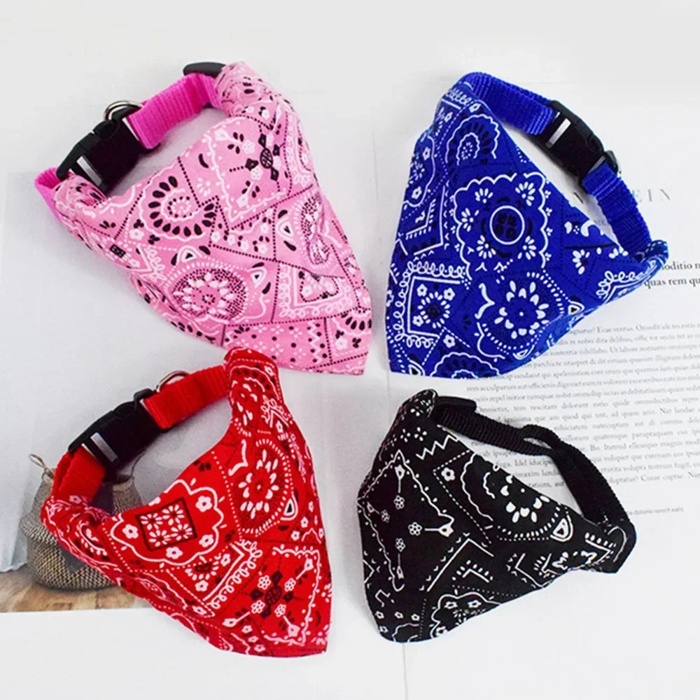 Stylish dog bandana collar – Adjustable scarf for small to large dogs