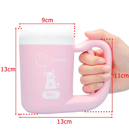 Portable pet paw cleaner cup – Quick & gentle paw washing On-the-Go!