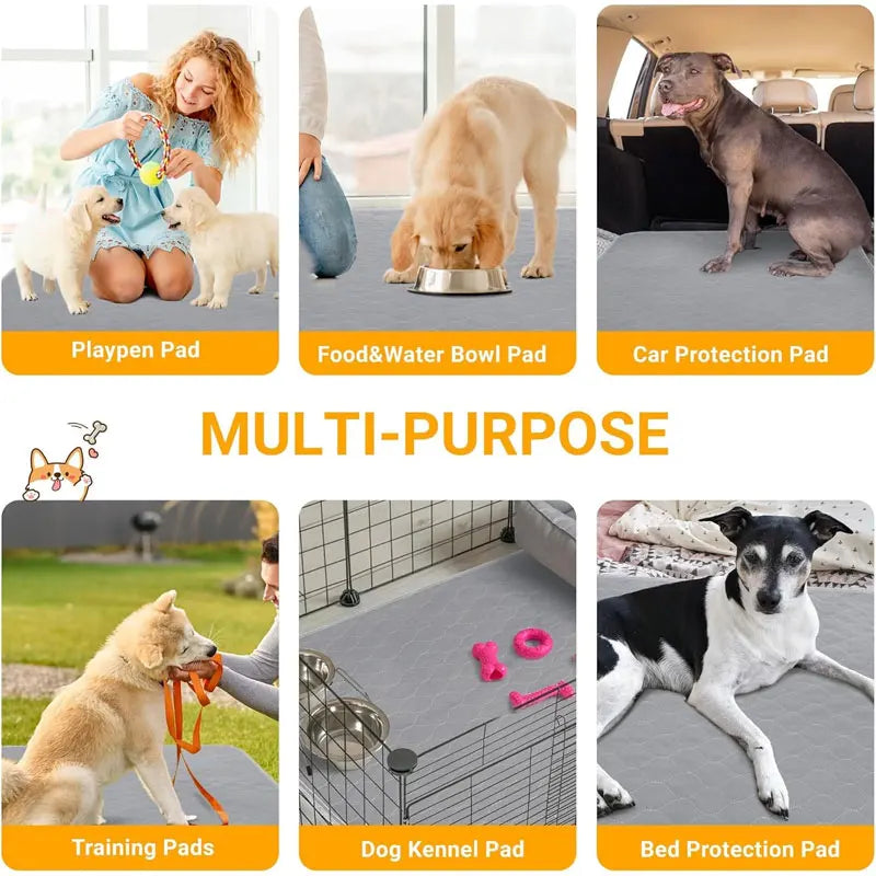 Ultra-absorbent reusable waterproof dog pee pad – Washable &leak-proof protection