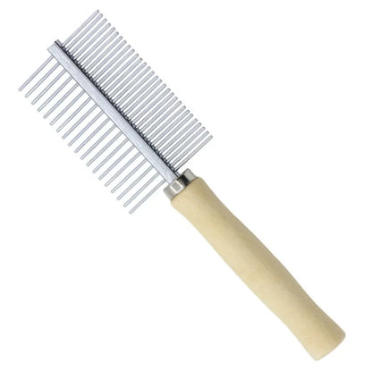 Stainless steel grooming comb – gentle hair remover for pets