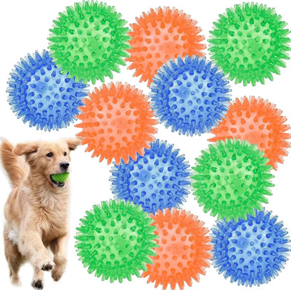 1/36pcs spiky squeaky ball toy – safe, durable, and tons of fun!