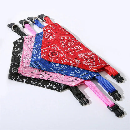 Stylish dog bandana collar – Adjustable scarf for small to large dogs