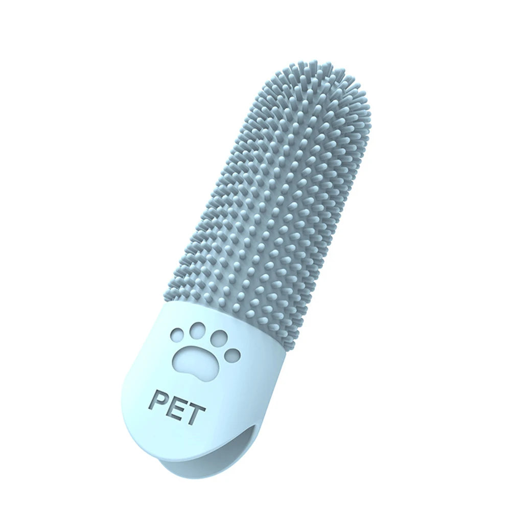 Soft silicone pet finger toothbrush – Gentle & effective oral care for dogs