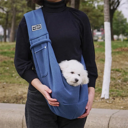 Fashionable pet sling carrier – comfortable & secure travel bag