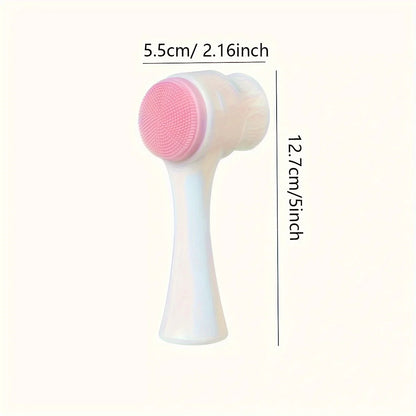 Dual-sided silicone pet paw cleaner & massage Brush – Gentle grooming for healthy coats & claws