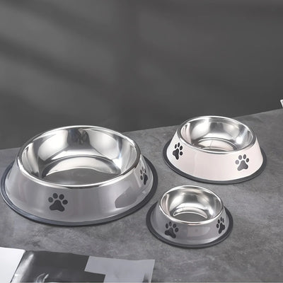 Premium pet feeding bowl – Stainless steel, non-slip & dishwasher safe