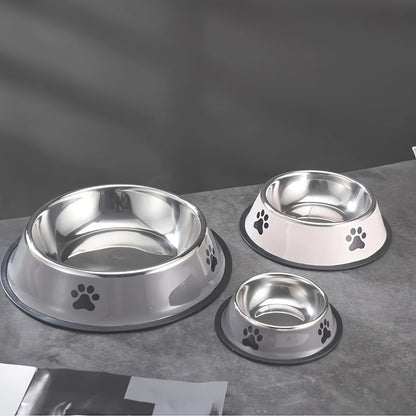Premium pet feeding bowl – Stainless steel, non-slip & dishwasher safe