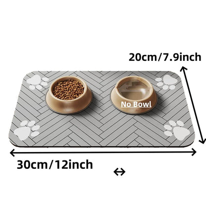 Waterproof & ultra-absorbent pet feeding mat – Keep mealtime clean & comfortable