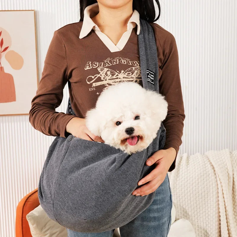 Fashionable pet sling carrier – comfortable & secure travel bag