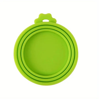 Eco-friendly silicone can topper for pet food storage