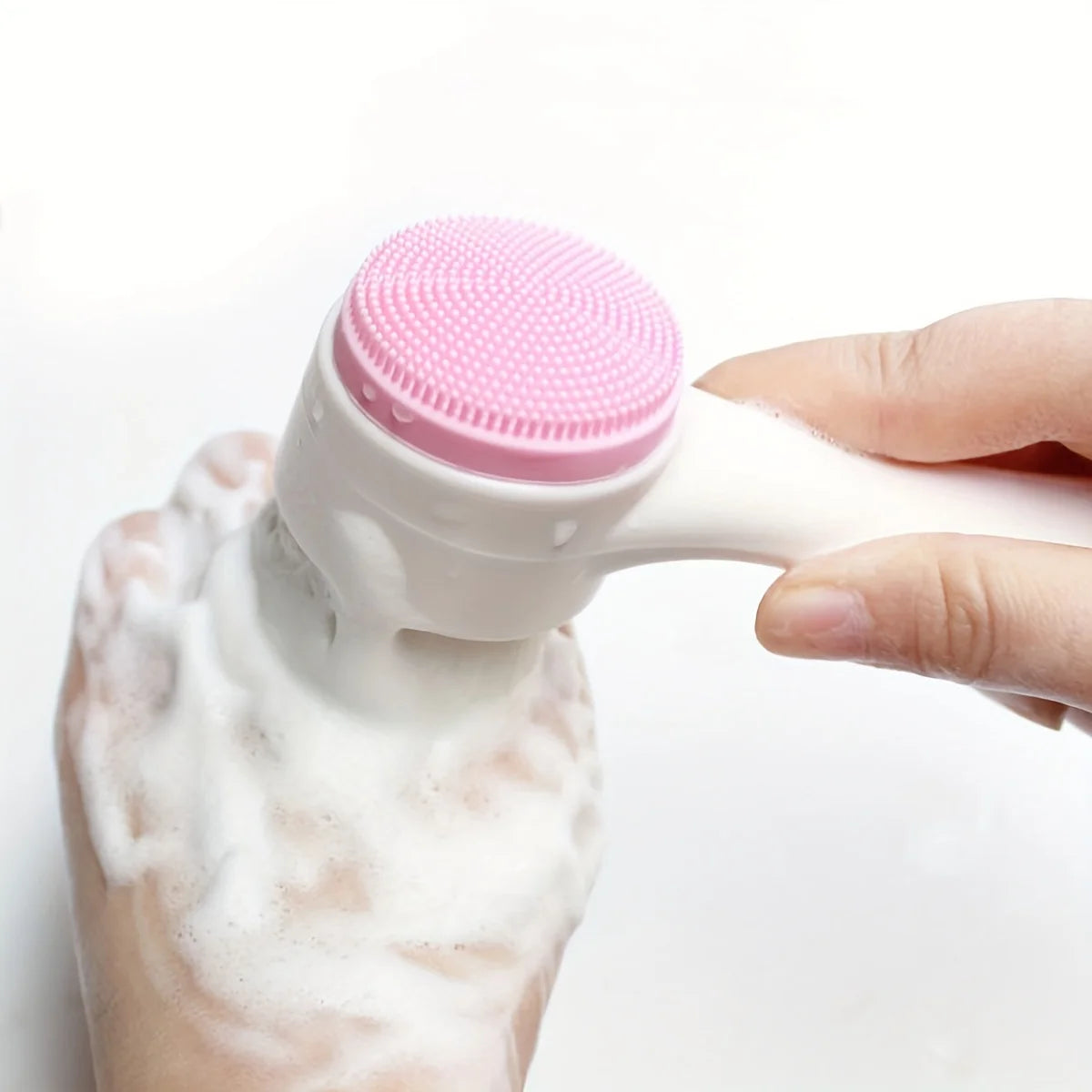 Dual-sided silicone pet paw cleaner & massage Brush – Gentle grooming for healthy coats & claws