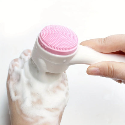 Dual-sided silicone pet paw cleaner & massage Brush – Gentle grooming for healthy coats & claws