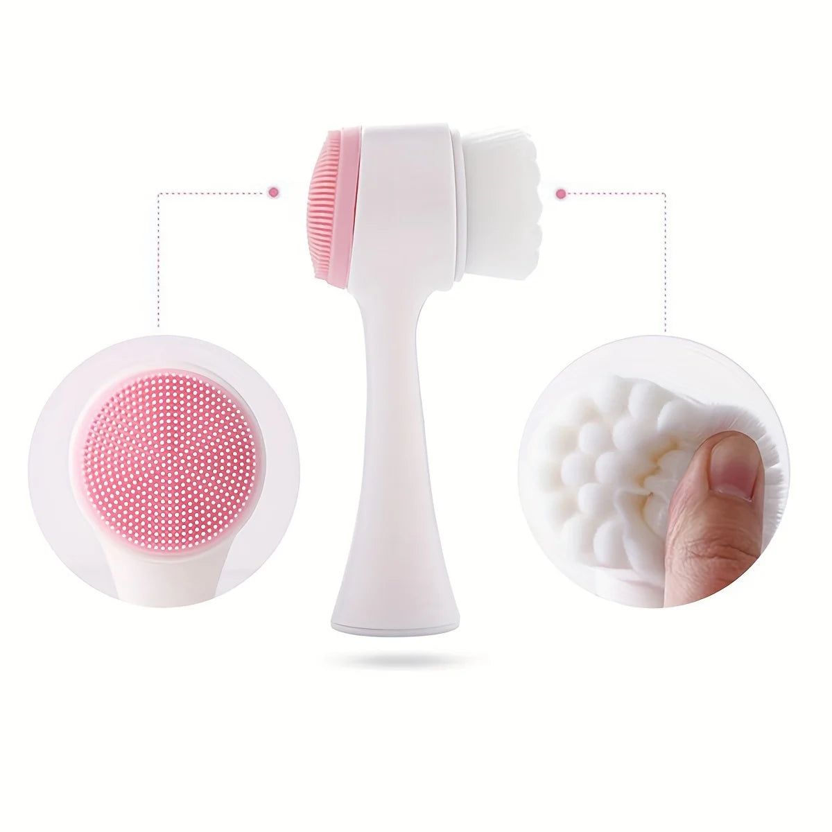 Dual-sided silicone pet paw cleaner & massage Brush – Gentle grooming for healthy coats & claws