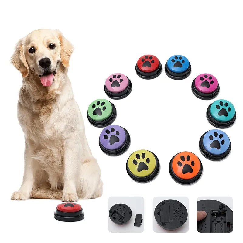 Recordable talking button for dogs – Fun & interactive pet communication toy