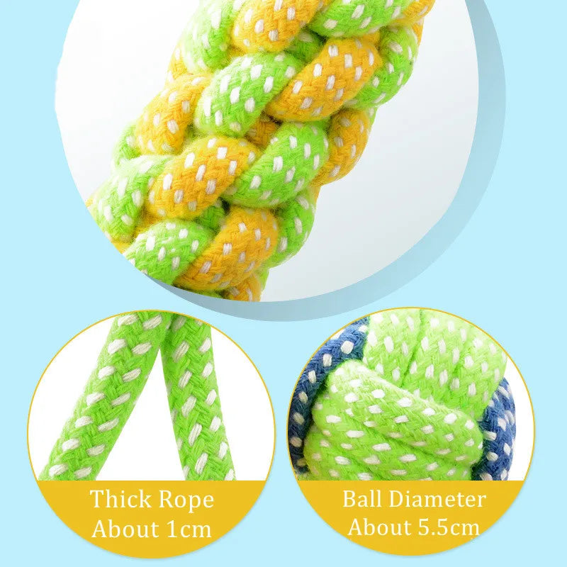 Durable cotton rope chew toy for dogs – Dental & interactive fun