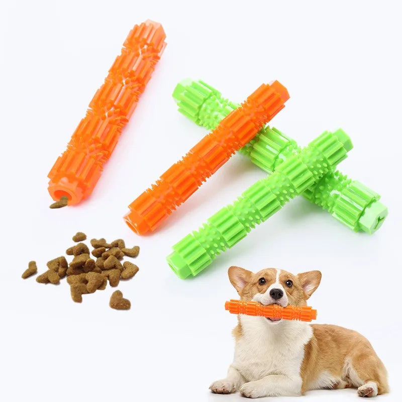 Ultra-durable chew toy for dogs – Treat dispensing & teeth cleaning rubber toy